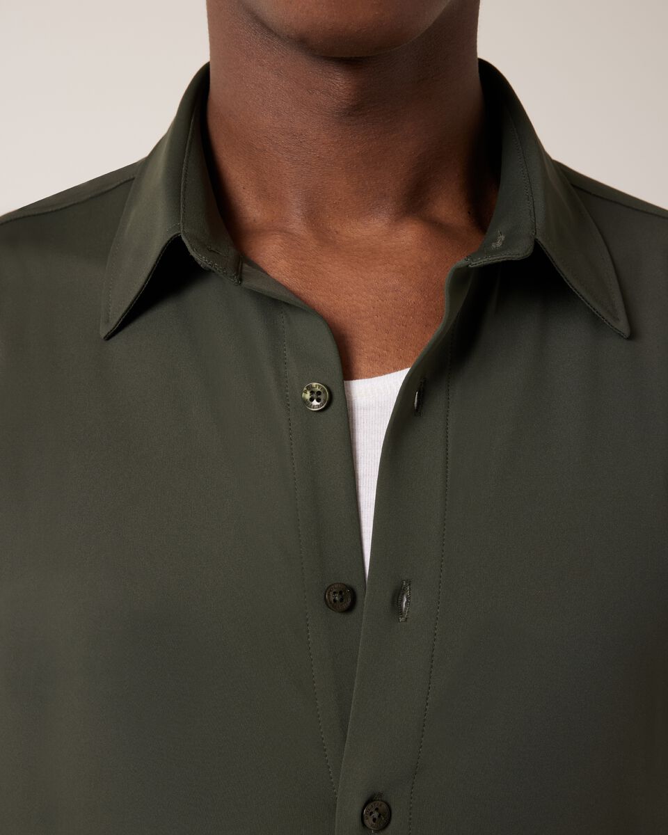 Slim Travel Shirt, Khaki, hi-res